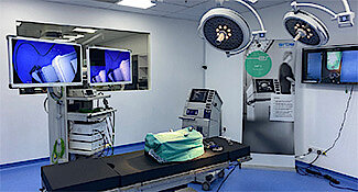 There is an operation theater with our products. 